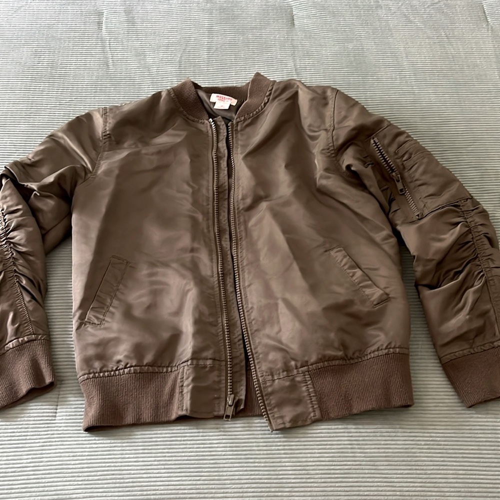 Green bomber jacket